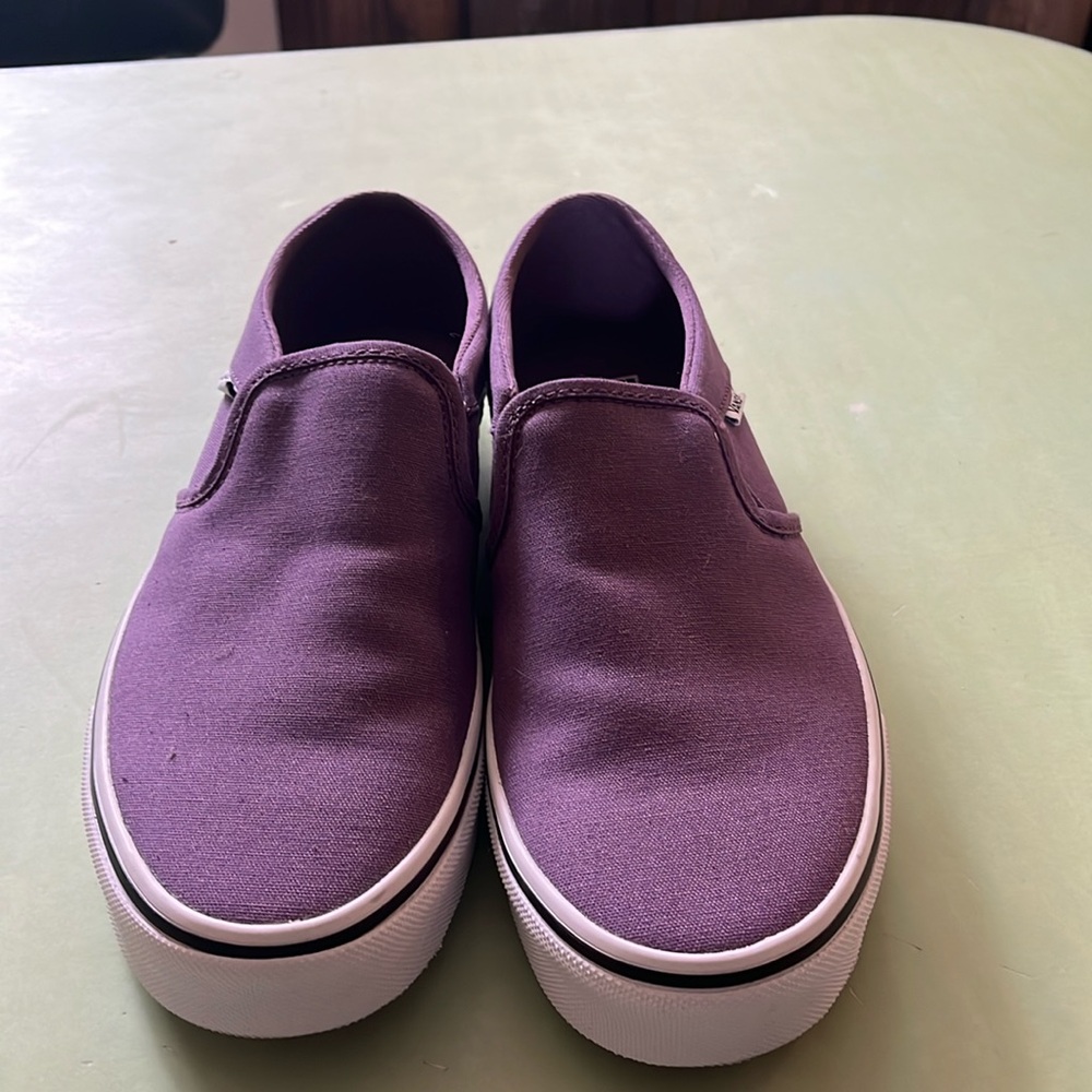 Purple Vans Slip ons never worn size 9